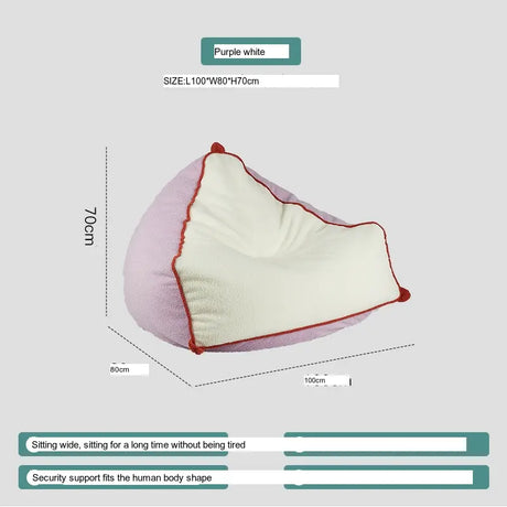 ABOUT WHITE Calypso Cozy Modern Beanbag Lounge Chair from ABOUT WHITE