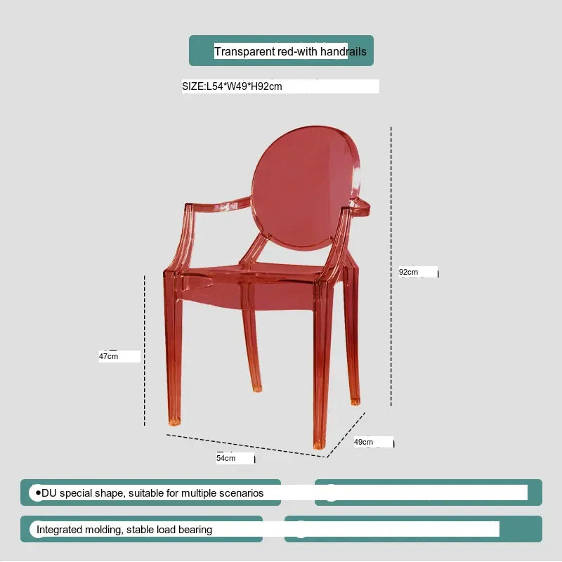 ABOUT WHITE Ambrosia Chic Translucent Dining Chair from ABOUT WHITE