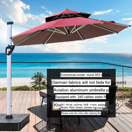 MOJIA Valeria European-Style Roman Garden Umbrella for Shade & Elegance from MOJIA