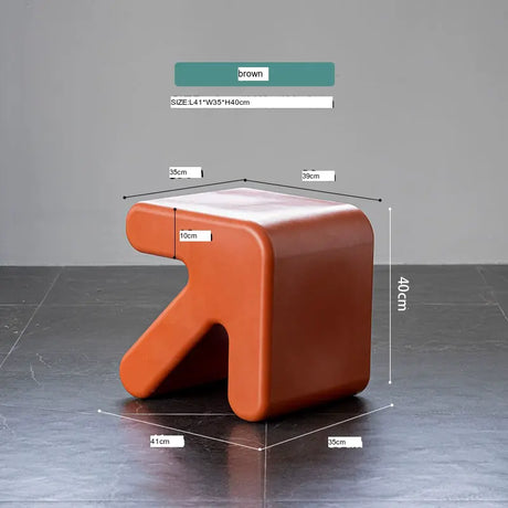 ABOUT WHITE Yamaguchi Charming Minimalist Plastic Stool from ABOUT WHITE