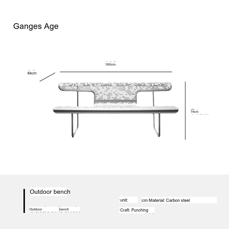 GANGETIC AGE Elowen Stylish Comfortable Outdoor Bench from GANGETIC AGE