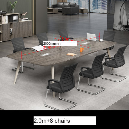 MUTINI Oliver Simple Modern Curved Conference Table Set from MUTINI