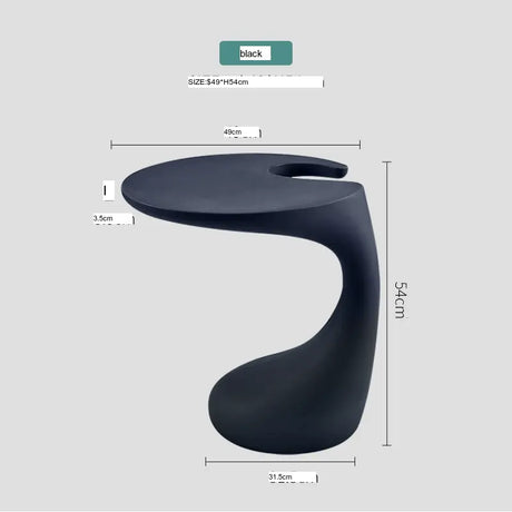 ABOUT WHITE Helene Minimalist Scandinavian Plastic Bed Coffee Table from ABOUT WHITE