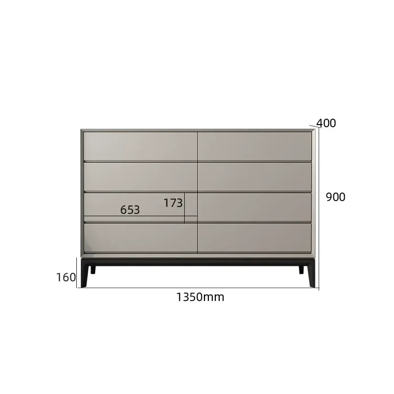 LINYUE Silas Italian Minimalist Eight-Drawer Storage Unit from LINYUE
