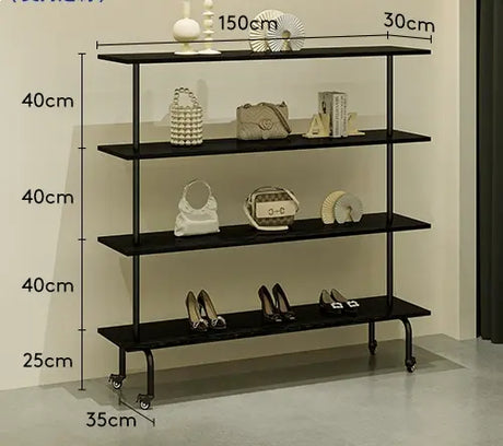 SM Liam Black Shoes and Clothing Stand from SM