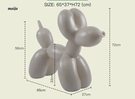 LAZYSPACE Violet Balloon Dog Stool from LAZYSPACE