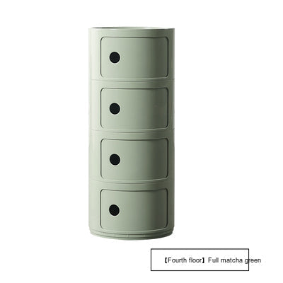 NIYE Aveline Minimalist Round Storage Side Table from NIYE