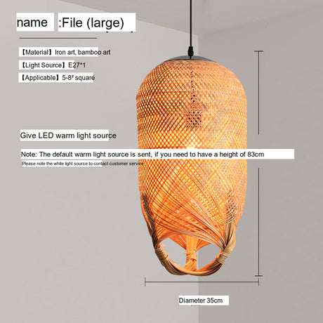 BOJI Haruki Elegant Bamboo Ceiling Lamp from BOJI