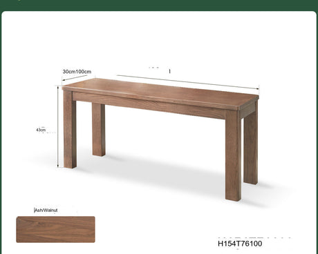 GENJI Hiroshi Minimalist Solid Wood Bench from GENJI