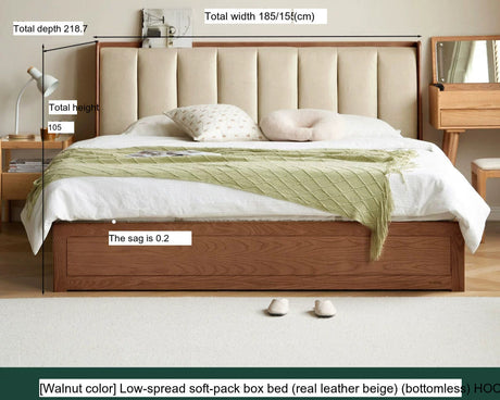 GENJI Takamatsu Elegant Solid Wood Storage Bed from GENJI