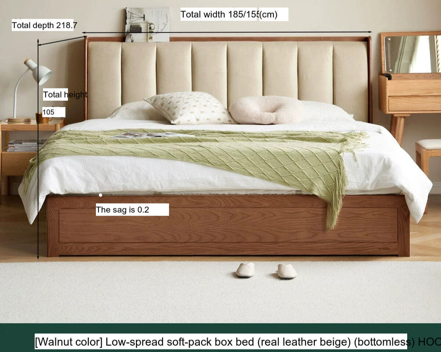 GENJI Takamatsu Elegant Solid Wood Storage Bed from GENJI