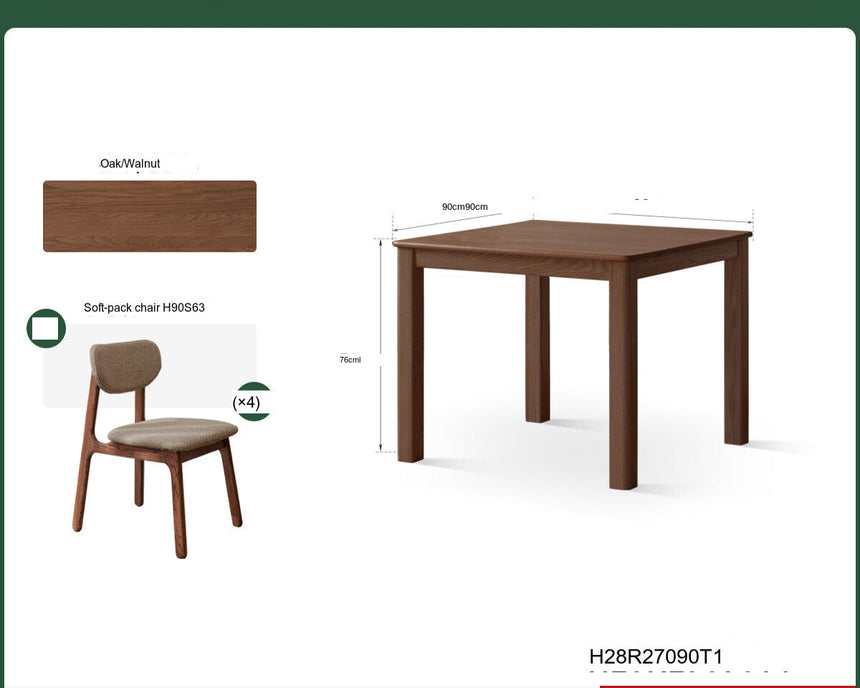 GENJI Hiroshi Elegant Solid Wood Dining Table from GENJI