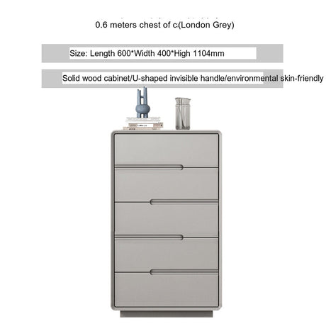 LINYUE Alaric Italian Solid Wood Eight-Drawer Storage Cabinet from LINYUE