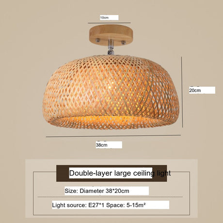 BOJI Kenji Vintage Rustic Lantern Ceiling Light from BOJI