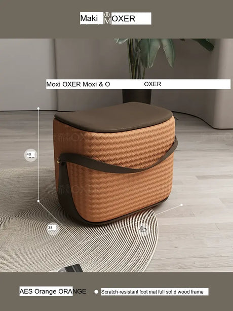 MOXER Isolde Elegant Solid Wood Footstool from MOXER