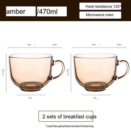 SUCO Matilda High-Temperature Transparent Glass Tea Cup from SUCO