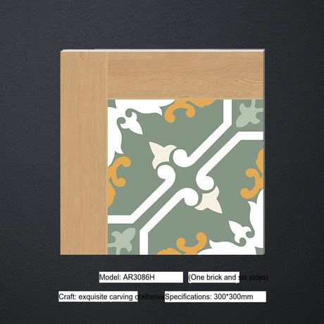 LOFTWELL Mistral Sleek Modern Small Tiles 300x300 Green Wall Tile from LOFTWELL