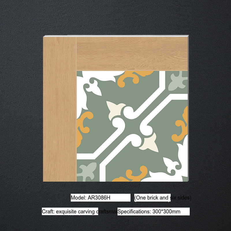 LOFTWELL Mistral Sleek Modern Small Tiles 300x300 Green Wall Tile from LOFTWELL