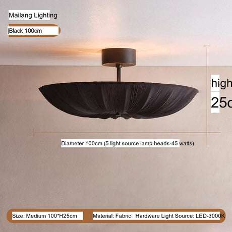MAILANG Anorak Sleek Cream Lighting Ceiling Fixture from MAILANG