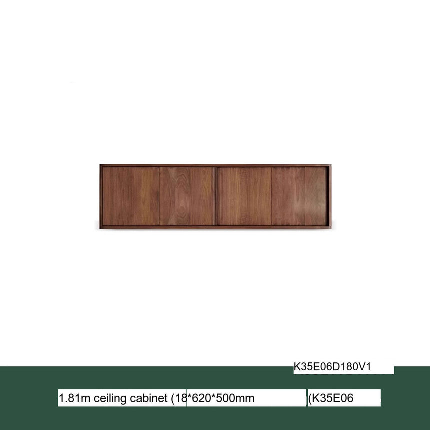 GENJI Sapporo Rustic Black Walnut Sliding Door Wardrobe from GENJI