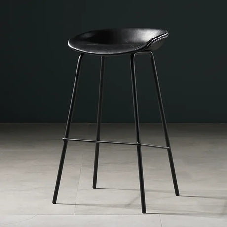 ABOUT WHITE Isadora Minimalist Iron High Bar Stool from ABOUT WHITE