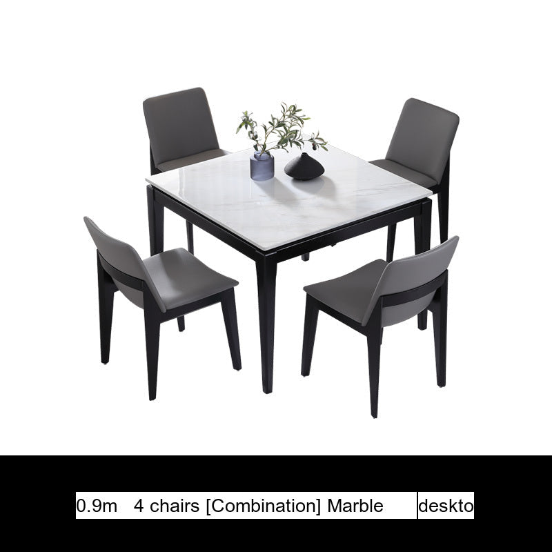 OROMA Isolde Elegant Square Marble Dining Table from OROMA