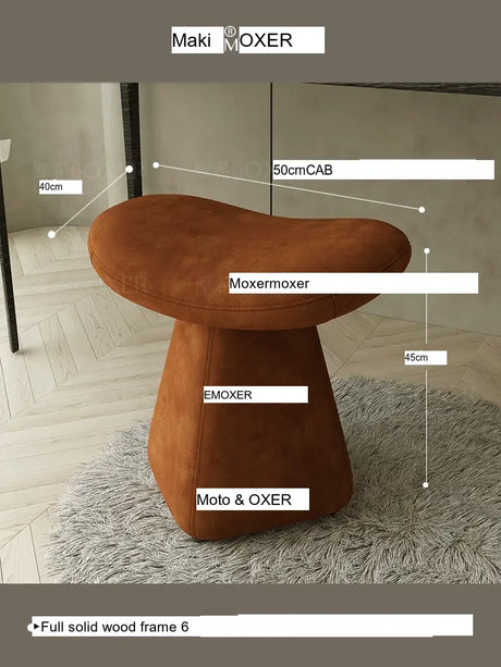 MOXER Isola Chic Leather Dressing Stool from MOXER