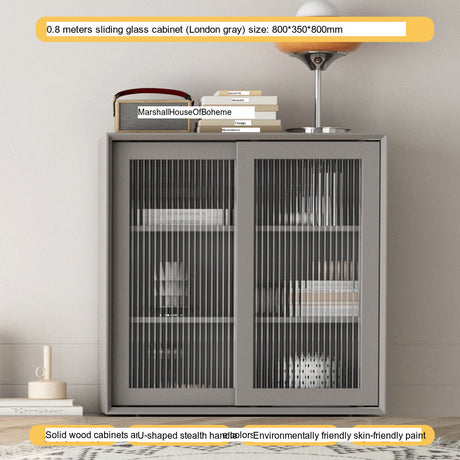LINYUE Rowan Low Bookcase with Free Combination Storage from LINYUE