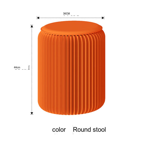SHIBA Tameshigawa Chic Minimal Folding Round Stool from SHIBA