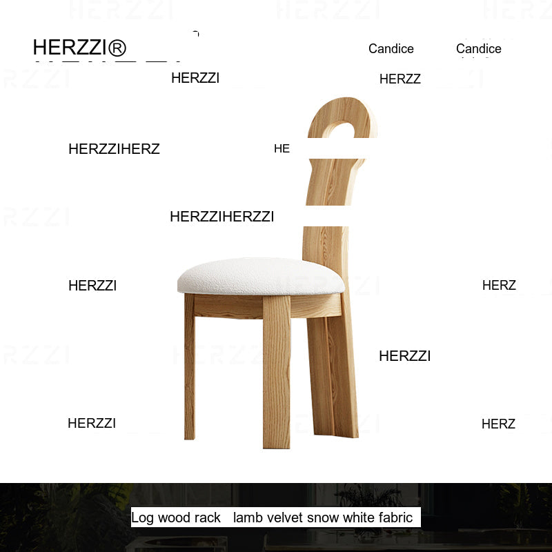 HERZZI Alaric Elegant Solid Wood Dining Chair from HERZZI