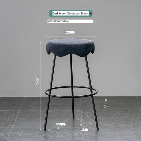 ABOUT WHITE Marcellus Elegant Luxury Bar Stool from ABOUT WHITE