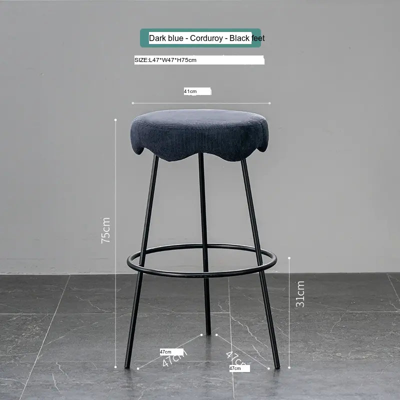 ABOUT WHITE Marcellus Elegant Luxury Bar Stool from ABOUT WHITE