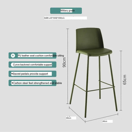ABOUT WHITE Zhenhua Minimalist Modern Bar Stool from ABOUT WHITE