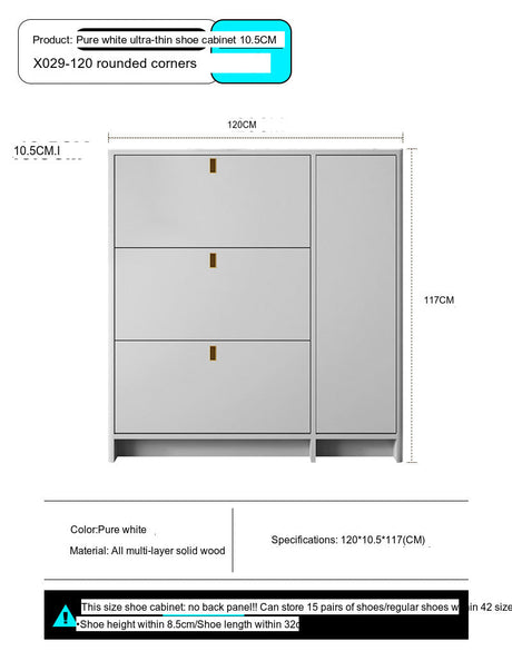 Leia Ultra Thin Shoe Cabinet from MODENG
