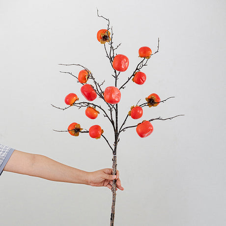 JUHAN Thalassa Lush Decorative Simulation Persimmon Branches from JUHAN