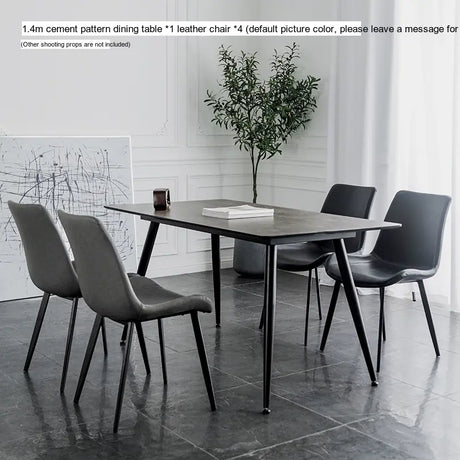 ABOUT WHITE Elowen Minimalist Cement Table Set from ABOUT WHITE