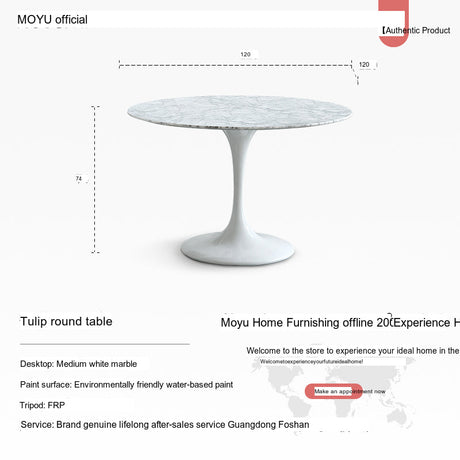 MOYU Aria Elegant Modern Dining Table from MOYU