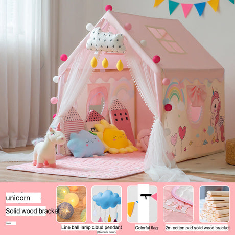 LITTLE DOVE Santiago Enchanted Indoor Castle Tent Playhouse from LITTLE DOVE