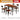 WEIMEI Ainsworth Rustic Industrial Design Table & Chair Set from WEIMEI
