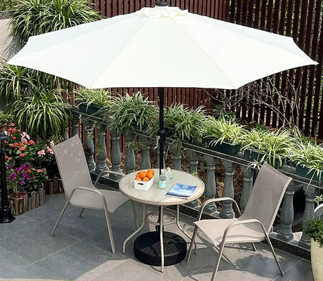 MOJIA Florian Porcelain Pillar Garden Umbrella for Outdoor Lounging from MOJIA