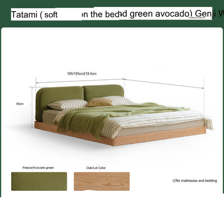 GENJI Akihiro Elegant Solid Wood Bed from GENJI