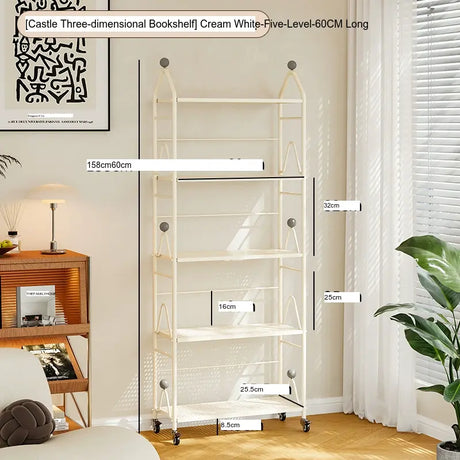 XIMIKA Hiroko Versatile Iron Children's Bookshelf Rack from XIMIKA