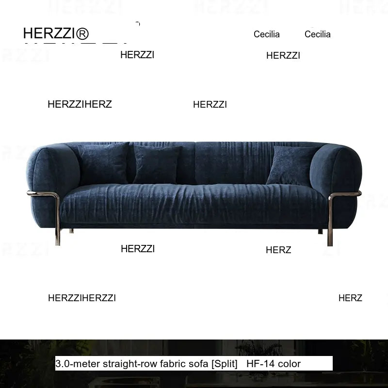 HERZZI Santiago Elegant Stainless Steel Vintage Sofa from HERZZI