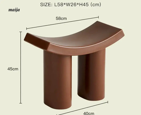 LAZYSPACE Emma Plastic Shoe Stool from LAZYSPACE