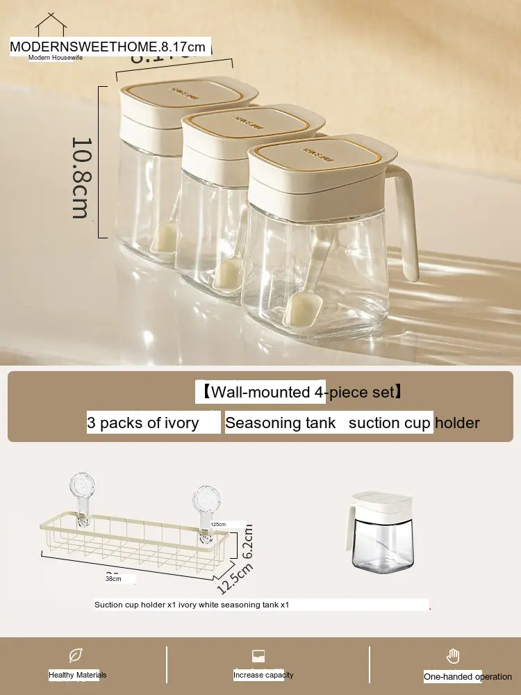 MH Valencia Sophia Elegant Kitchen Set Seasoning Pots from MH
