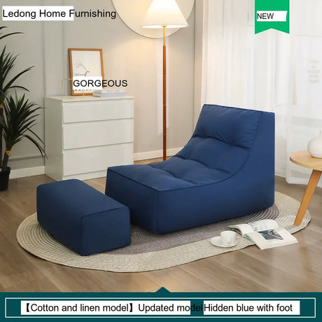 LEDONG Haruka Plush Adjustable Recliner Bean Bag Sofa from LEDONG