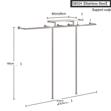 SM Hazel Wall-Mounted Side Hanging Display Shelf from SM