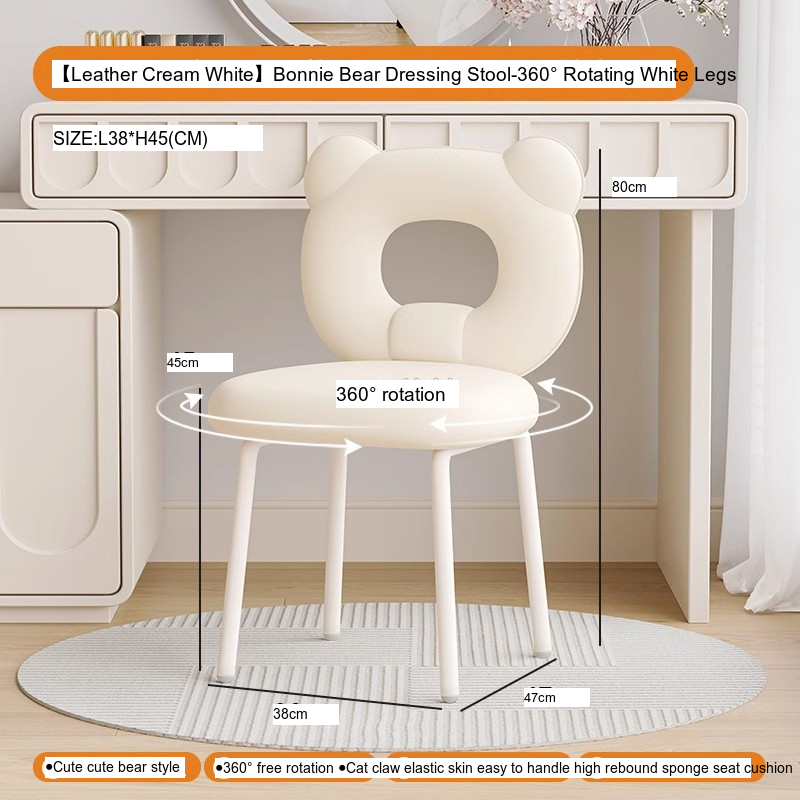 XIMIKA Adalyn Luxe Light Vanity Makeup Stool from XIMIKA