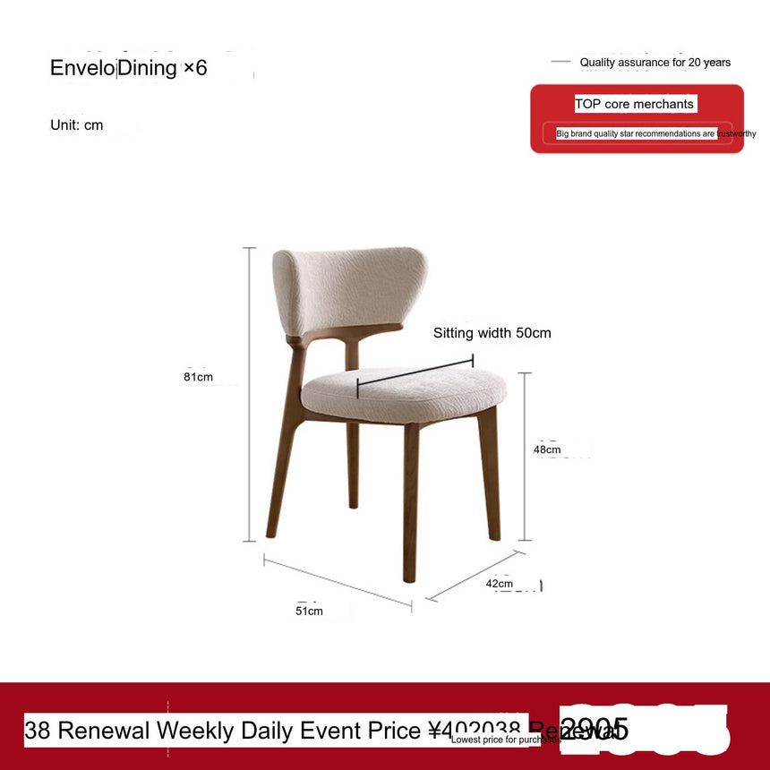 QUANMU Santiago Elegant Rock Plate Compact Dining Table from QUANMU