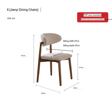 QUANMU Santiago Elegant Solid-Wood Rectangular Dining Table from QUANMU